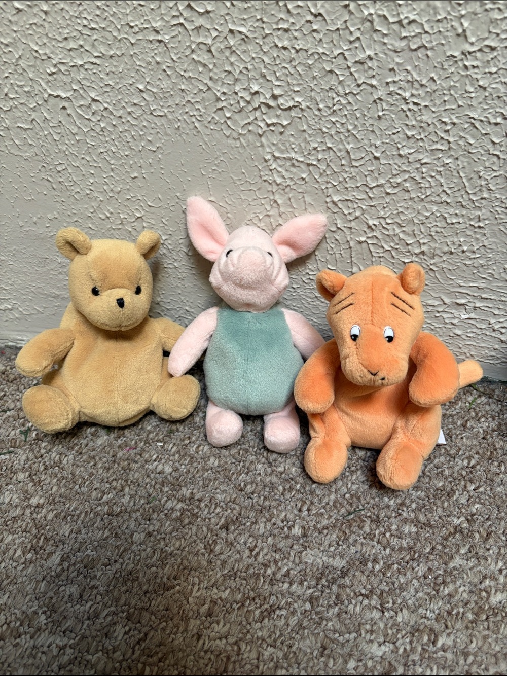 GUND Disney Classic Pooh Plush Bean Bag Set – Winnie the Pooh, Tigger & Piglet